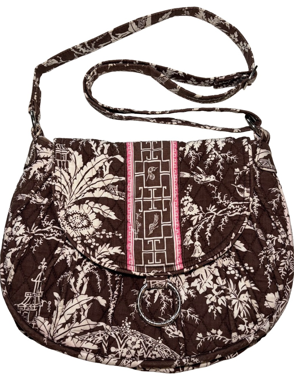 Vintage Y2K Vera Bradley Crossbody / Shoulder Bag Purse Saddle Up Imperial Toile